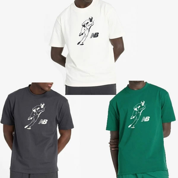 大谷翔平 ニューバランス Tシャツ 半袖 ヘビーウェイトコットンショートスリーブTシャツ 限定 MT43738 6033