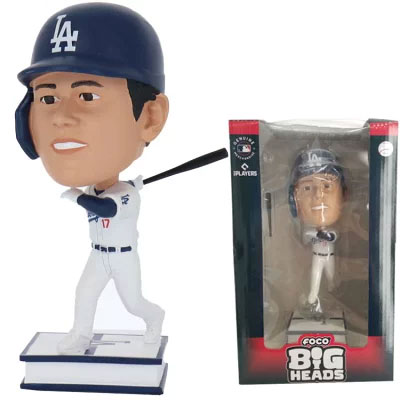 大谷翔平選手 ボブルヘッド 9.5インチ ドジャース Shohei Ohtani Los Angeles Dodgers Home Square Base Bighead Bobblehead ホーム FOCO社製