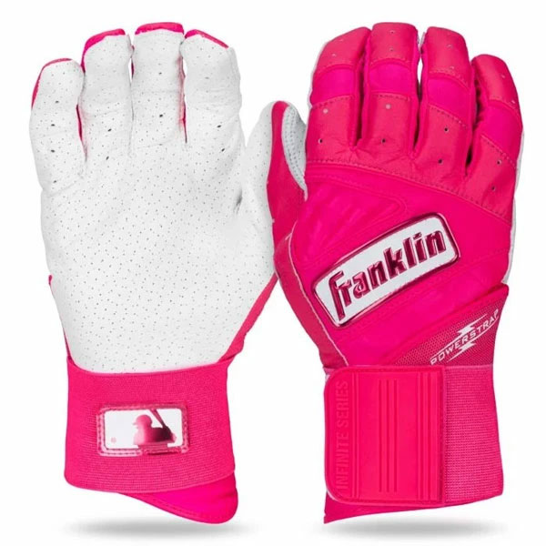 フランクリン Flanklin バッティング手袋 両手 Infinite Hi-Lite Powerstrap Batting Gloves バッティンググローブ 野球 硬式野球 軟式野球 草野球 大人 一般 ピンク 20781 7028
