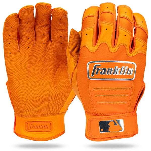 フランクリン Flanklin バッティング手袋 両手 CFX PRO FULL COLOR CHROME バッティンググローブ 野球 硬式野球 軟式野球 草野球 大人 一般 オレンジ 20604