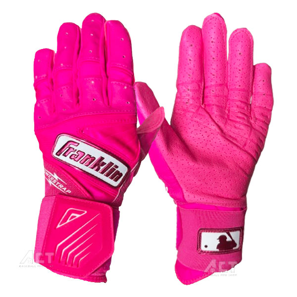 フランクリン Flanklin バッティング手袋 両手 Infinite Hi-Lite Powerstrap Batting Gloves バッティンググローブ 野球 硬式野球 軟式野球 草野球 大人 一般 ピンク 20781