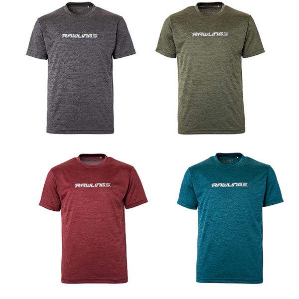 野球 Tシャツ ジュニア 半袖 丸首 ローリングス Rawlings COMBAT コンバット ジュニア クールドライ Tシャツ 接触冷感 吸水速乾 スポーツウェア おしゃれ かっこいい ベースボールシャツ 子供 AST15S03J