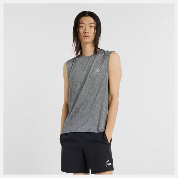 大谷翔平 ニューバランス ノースリーブ シグネチャー ロゴ シャツ