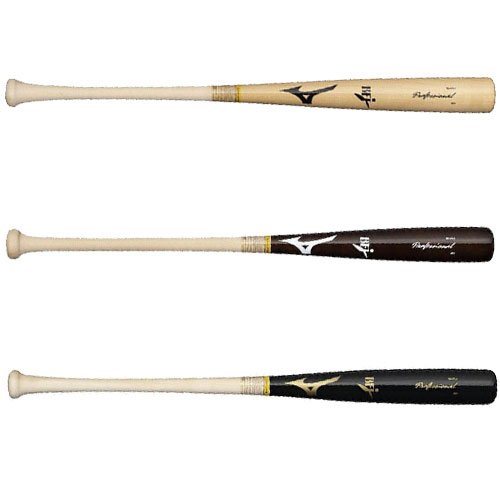 ミズノ 硬式用木製バット 硬式バット 木製バット プロフェッショナルメイプル 大学生 一般 大人 硬式野球 1CJWH236 先端くり抜き