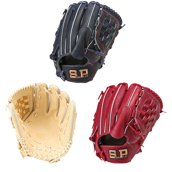 シュアプレイ 軟式グローブ ピッチャー 投手用 オールラウンド用 軟式グラブ 投手 右投げ SBGR4251 sureplay 軟式 野球 グローブ 一般 大人