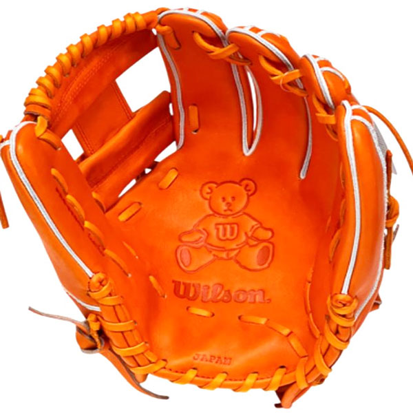 『陽龍翔』ウィルソン硬式グローブ　　86型　オレンジ　袋付き 陽龍翔』ウィルソン硬式グローブ 86型 オレンジ 袋付き ウィルソン硬式