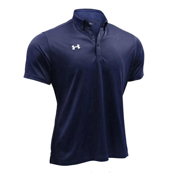 アンダーアーマー UNDER ARMOUR チームアーマー ポロシャツ ボタンダウン メンズ 1342582 野球 スポーツウェア トレーニングウェア 半袖シャツ 練習 ランニング ジョギング 野球ウェア