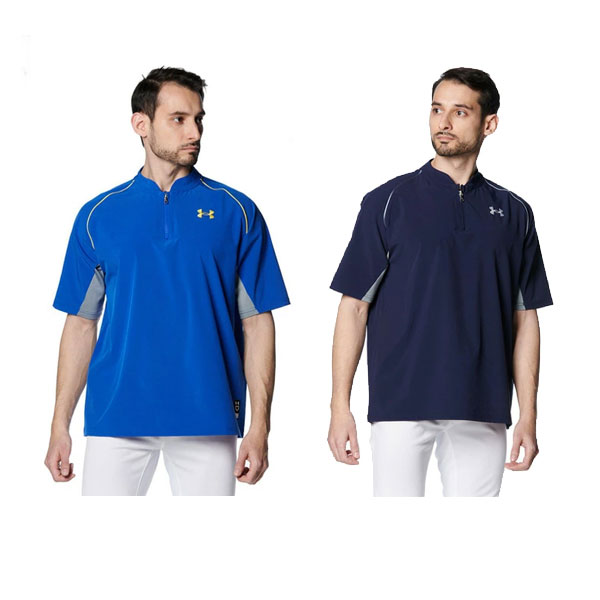 アンダーアーマー UNDER ARMOUR UAヤード ケージ ジャケット メンズ 1384742 野球 スポーツウェア トレーニングウェア 半袖シャツ 練習 ランニング ジョギング 野球ウェア
