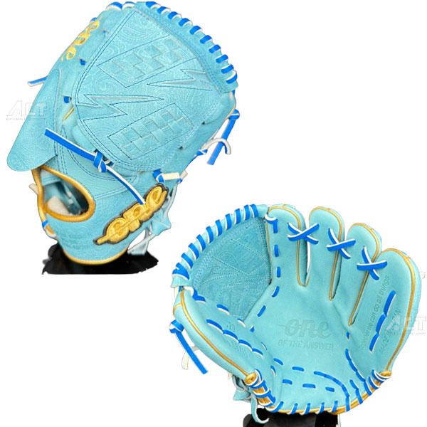 ONE OF THE ANSWER FATHER’S DAY グローブ ONE 硬式軟式グラブ 硬式グローブ 軟式グローブ 投手用 ピッチャー ブルー 硬式野球 軟式野球 大人 一般 スポーツアクト