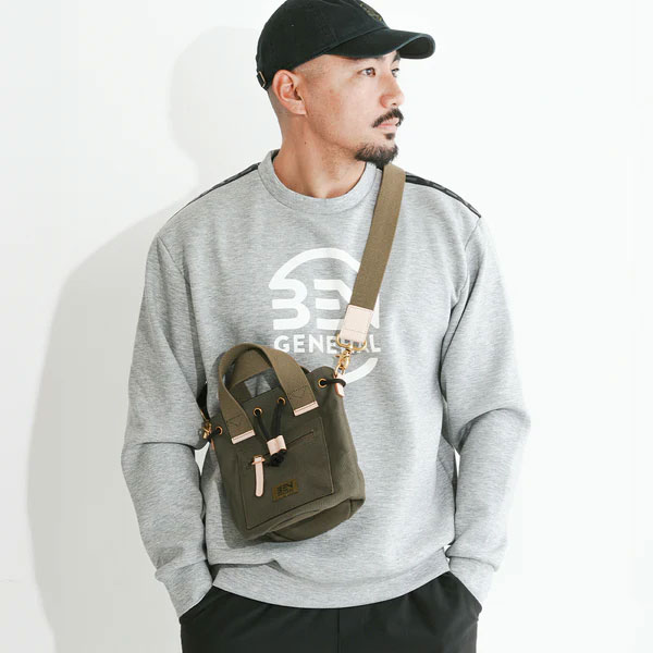野球 バッグ ミニバック ベンゼネラル BEN GENERAL スタジアム コミューター 2way ミニボンサック カーキ BG4EC13087