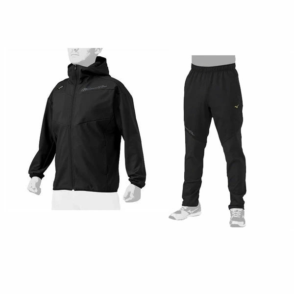 MIZUNO（ミズノ）ミズノプロ テックシールド ジャケット テックシールド ブレスサーモパンツ 上下セット 12JE2W71/12JF2W70）mizuno pro BREATH THERMO 野球 ベースボール トレーニング 防風 保温 発熱素材 ウェア 長袖 男女兼用 ユニセックス