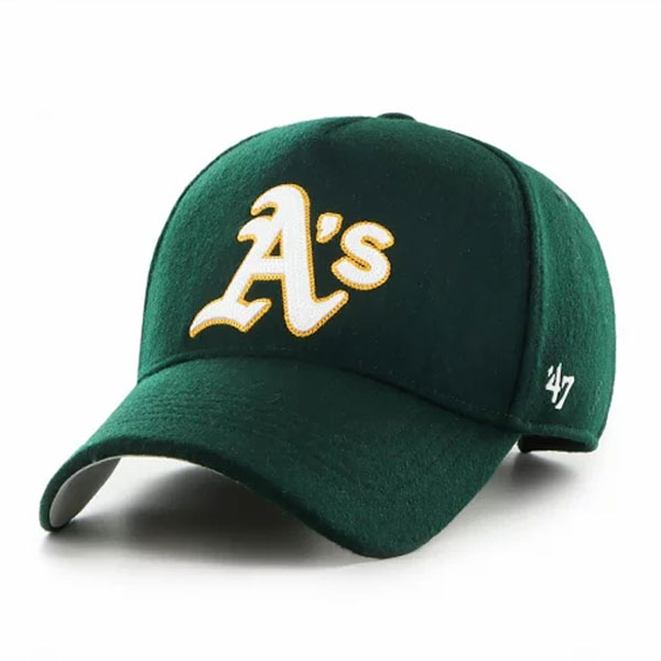 47 クリーンナップ メンズ レディース ATHLETICS CHAIN STITCH OFFSIDE オークランド・アスレチックス ウール素材 ダークグリーン CHSMD18WIS 帽子 キャップ フォーティーセブン MLB メンズ レディース 大人 一般