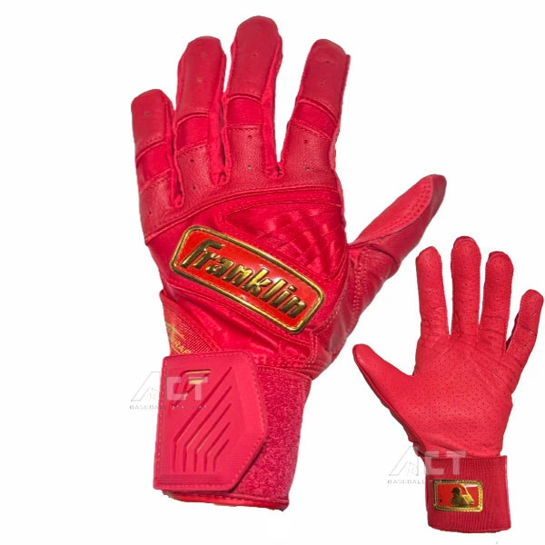 フランクリン Flanklin バッティング手袋 両手 Infinite Hi-Lite Powerstrap Batting Gloves バッティンググローブ 野球 硬式野球 軟式野球 草野球 大人 一般 レッド 20771
