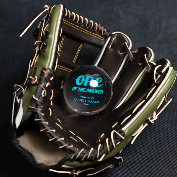 ONE OF THE ANSWER グラブポケット成型ボール GLOVE MATE 直径約8cm 重