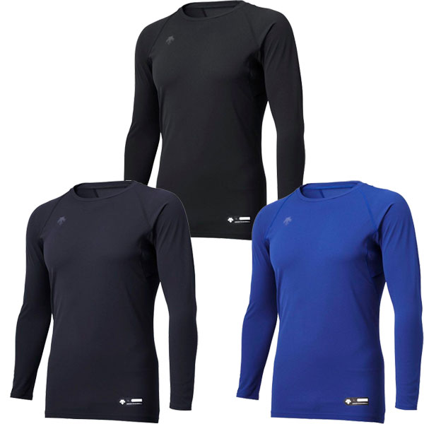 野球 アンダーシャツ 長袖 丸首 デサント 大人 アンダーウェア インナー 軽量 吸汗 速乾 ストレッチ STD771B STD-771B 一般