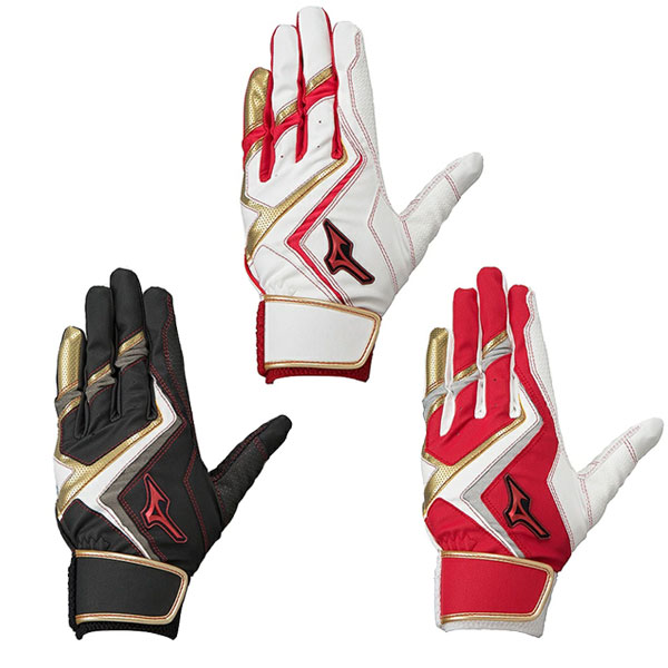 ミズノ 少年用バッティンググローブ ジュニア用 バッティング 手袋 ウィルドライブ レッド 両手 両手用 1EJEY240 MIZUNO バッティンググラブ 打者用手袋