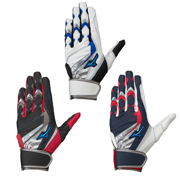 ミズノ 少年用バッティンググローブ ジュニア用 バッティング 手袋 ウィルドライブ ブルー 両手 両手用 1EJEY245 MIZUNO バッティンググラブ 打者用手袋