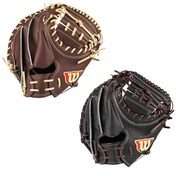 ウィルソン wilson 野球 硬式 グローブ グラブ キャッチャーミット 捕手用 一般 CM33型 Wilson Staff Dブラウン ブラック WBW102951 WBW102952