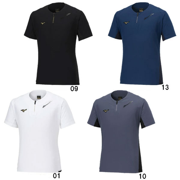 ミズノプロ 野球 トレーニングジャケット ユニセックス スポーツウェア トレーニングウェア 半袖シャツ 練習 ランニング ジョギング 野球ウェア mizuno 12JECJ76