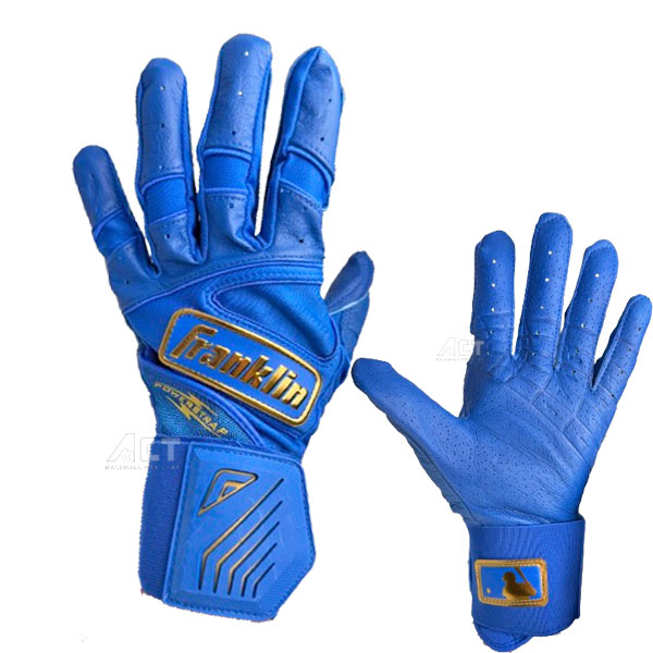 フランクリン Flanklin バッティング手袋 両手 Infinite Hi-Lite Powerstrap Batting Gloves バッティンググローブ 野球 硬式野球 軟式野球 草野球 大人 一般 ロイヤルブルー 20772