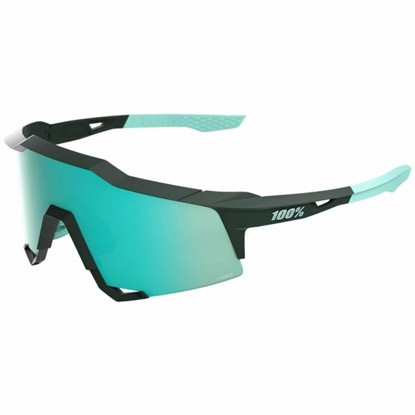 100%(ワンハンドレッド) スポーツサングラス スピードクラフト SPEEDCRAFT Soft Tact Juniper HiPER Mint Mirror Lens メンズ ミラーレンズ 60007-10062 メガネ 眼鏡 UVカット 野球 陸上 テニス ゴルフ サイクリング 自転車 ランニング アウトドア
