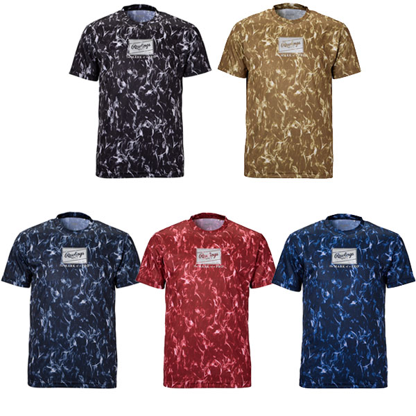 野球 Tシャツ メンズ レディース 半袖 丸首 ローリングス Rawlings COMBAT コンバットフレイムグラフィックTシャツ スポーツウェア ベースボールシャツ AST15F01