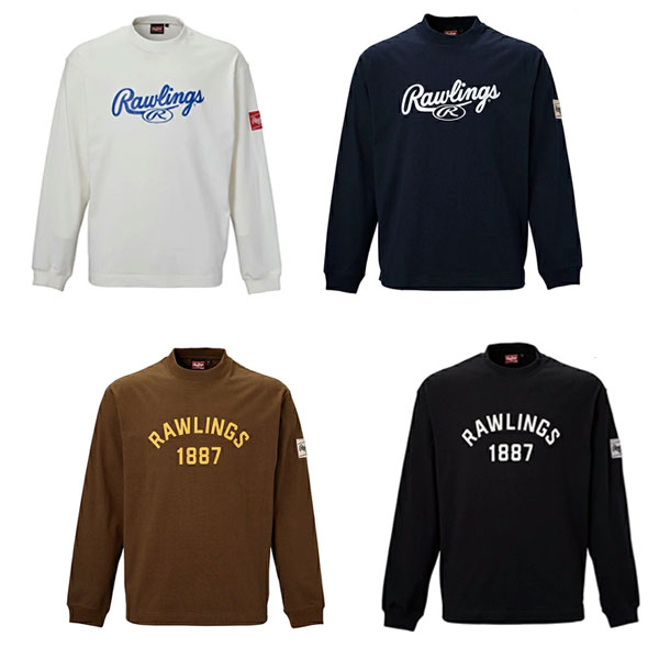 野球 Tシャツ メンズ レディース 長袖 ローリングス Rawlings ロングスリーブ Tシャツ スポーツウェア ベースボールシャツ AST15F05