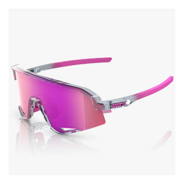 100%（ワンハンドレッド） 60057-00005 SLENDALE Polished Translucent Grey / Purple Multilayer Mirror Lens サングラス スレンデール