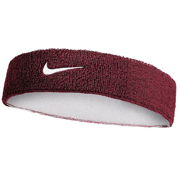 NIKE ナイキ スウッシュ クラシック リバーシブル ヘッドバンド ダークチームレッド/ホワイト BN1100 659 ヘアアクセサリー ヘアバンド ターバン おしゃれ