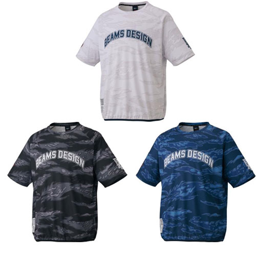 野球 Tシャツ メンズ ゼット ビームス デザイン レイヤーシャツ 半袖 吸水速乾 おしゃれ かっこいい ZETT BEAMS DESIGN 野球用品 トレーニング BOT77606