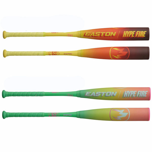 野球 バット 軟式 FRP製 ジュニア 子供 イーストン EASTON HYPE FIRE 軟式ジュニア ブラウン/イエロー ピンク/グリーン 81cm 600g 610g平均 軽量 ENY6HYP