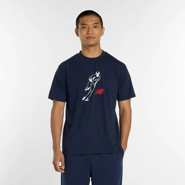 大谷翔平 ニューバランス Tシャツ 半袖 シグネチャー ロゴ Tシャツ MT61V7X5 大谷翔平シグネチャー オールウェイズオンロゴ 半袖Tシャツ