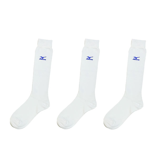 ミズノ 野球 ソックス MIZUNO 3足組 ソックス 靴下 3Pソックス 21-24cm ホワイト 少年野球 ジュニア 高校野球 52uw-03700 スポーツアクト