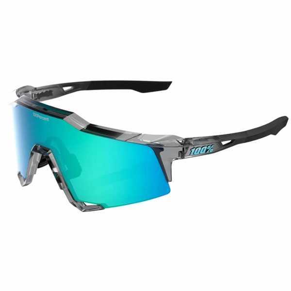 100%（ワンハンドレッド） サングラス SPEEDCRAFT® MLB Authentic Polished Translucent Grey Blue Topaz Mirror Lens 60007-10076