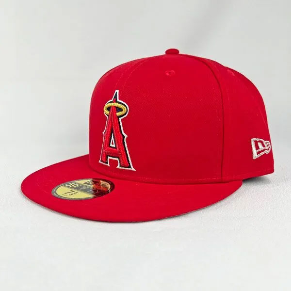 ニューエラ 大谷翔平 59FIFTY Shohei Ohtani American League MVP & Home Runs Leaders ロサンゼルス・エンゼルス HRパッチ スカーレット 帽子 キャップ 大人 一般