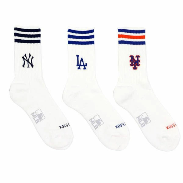 ソックス メンズ MLB 野球 おしゃれソックス ドジャース ヤンキース メッツ MLBチーム New York Yankees Los Angeles Dodgers Mets MLB-193