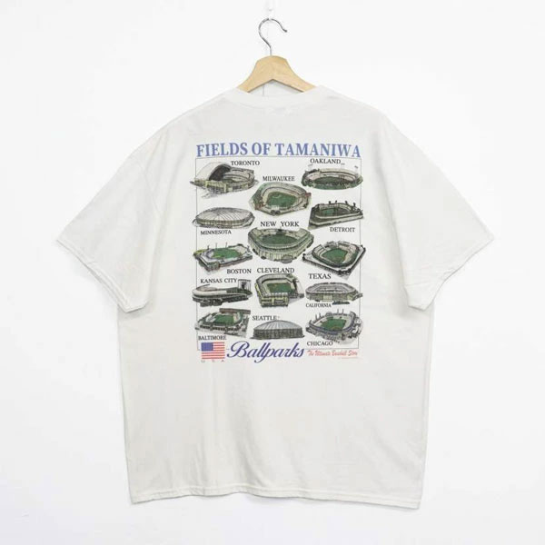 タマニワ tシャツ 半袖 MLB トルネード BALL PARKS TEE Tシャツ スポーツウェア 野球 ベースボール トレーニング ウエア TMNW-228 野球スタジアム アメリカ
