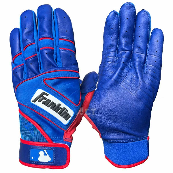 野球 バッティンググローブ 両手フランクリン バッティング手袋 POWERSTRAP BATTING GLOVES 野球 硬式野球 軟式野球 草野球 大人 一般 ブルー