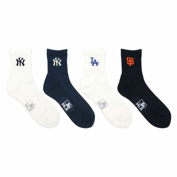 ソックス メンズ MLB 野球 おしゃれソックス ロスターソックス MID MLB SOCKS ショートソックス メジャーリーグ ロゴ 靴下 MLB-288 アンクルソックス ヤンキース ドジャース メッツ メンズ レディース ユニセックス スポーツソックス ランニング トレーニング カジュアル