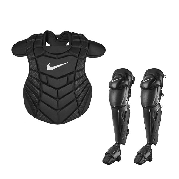 NIKE ナイキ 防具 硬式用 キャッチャー プロテクター レッグガード セット ブラック NIKE DIAMOND ELITE CHEST PROTECTOR BA3020 BA3025 091